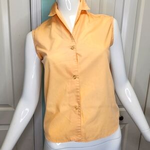 Vintage adorable sherbet peach 1950s top